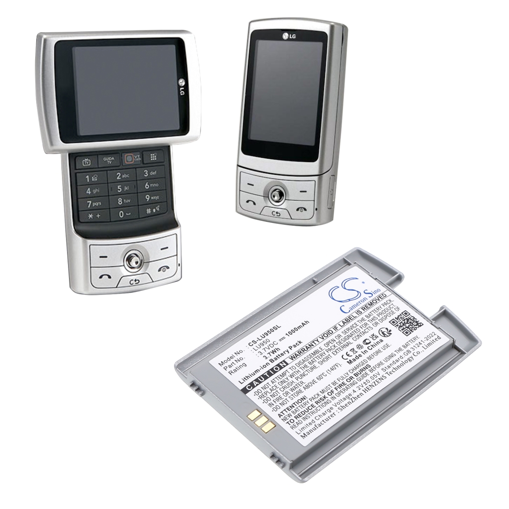 Batterij voor mobiele telefoon LG CS-LU950SL