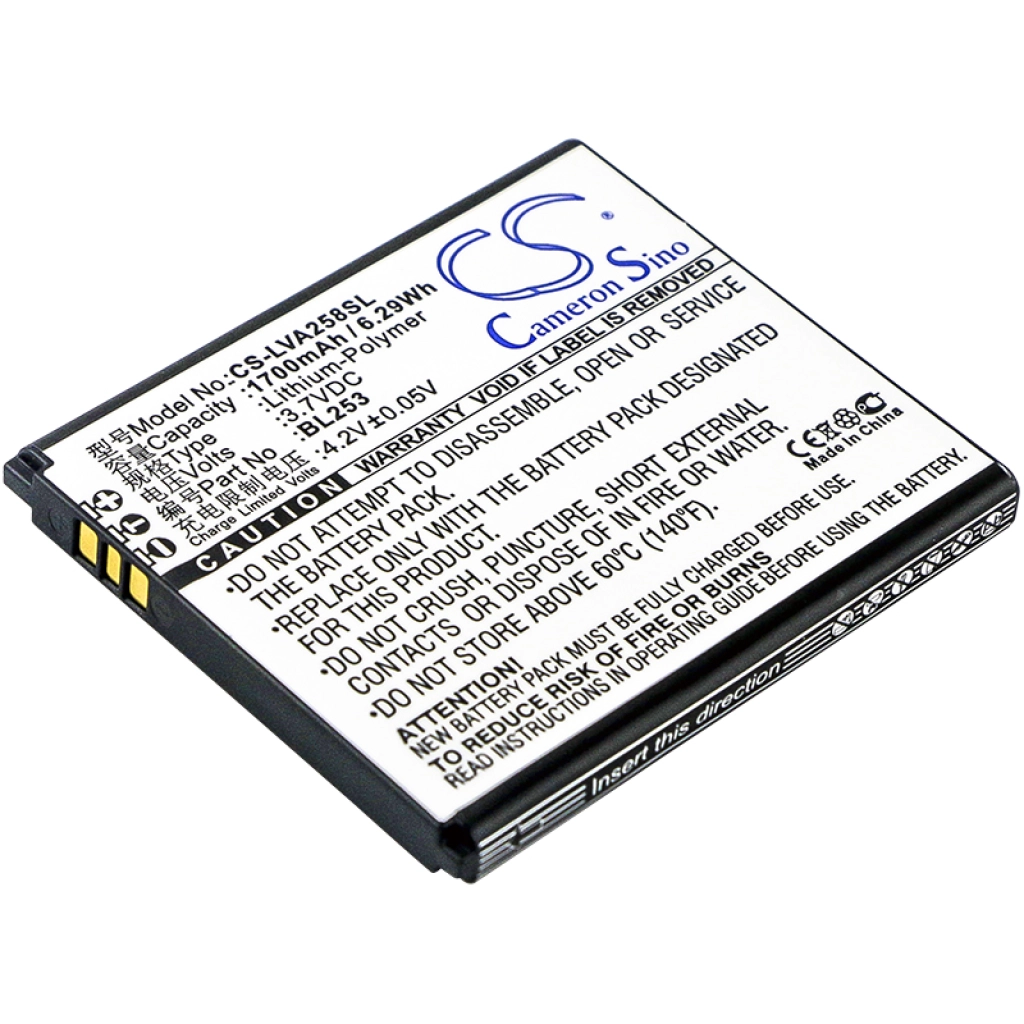 Compatibele batterijvervanging voor Motorola BL253