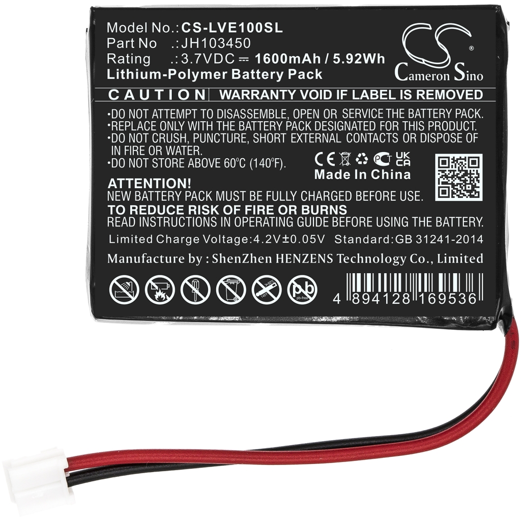 Batterijen Vervangt JH103450