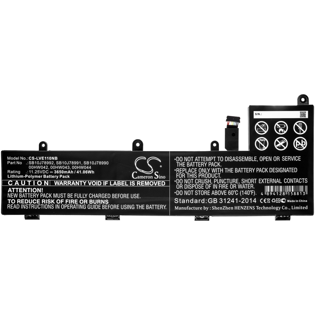 Batterijen Vervangt 00HW043