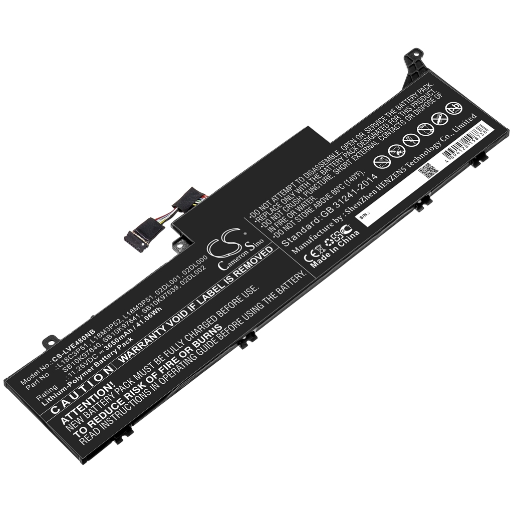 Batterij Vervangt 02DL000