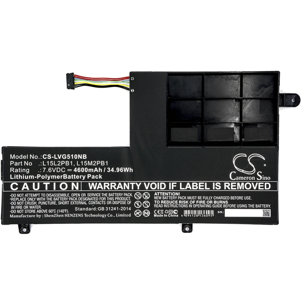 Battery compatible with Lenovo CS-LVG510NB