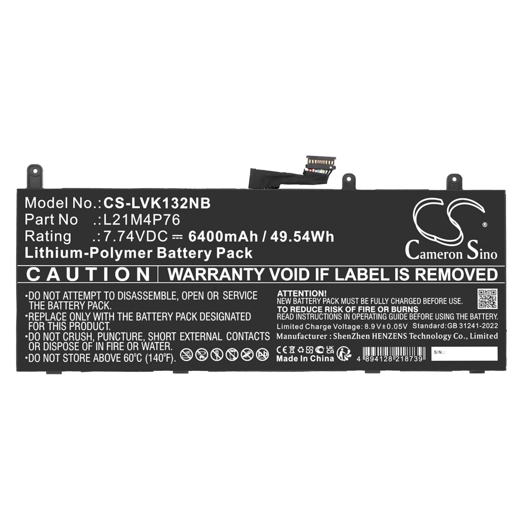 Batterij Vervangt L21M4P76