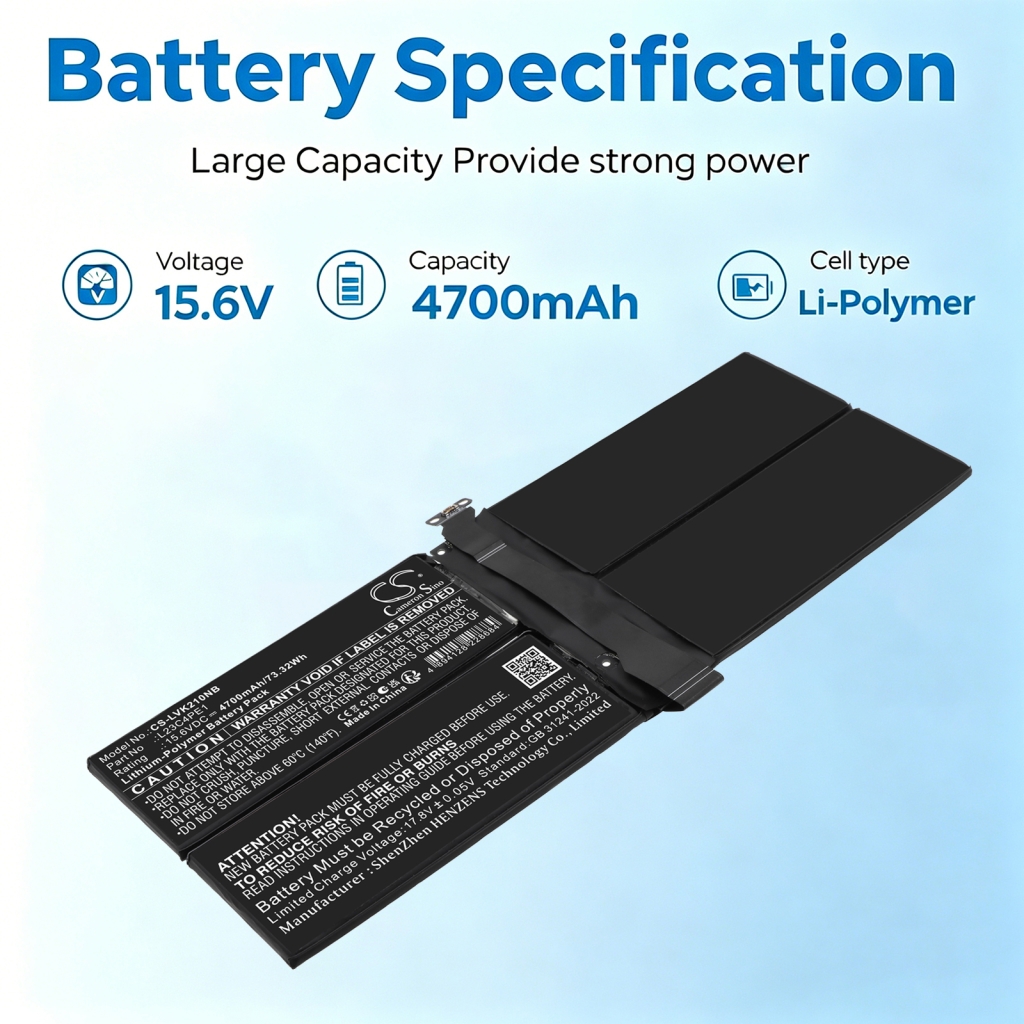 Battery compatible with Lenovo CS-LVK210NB