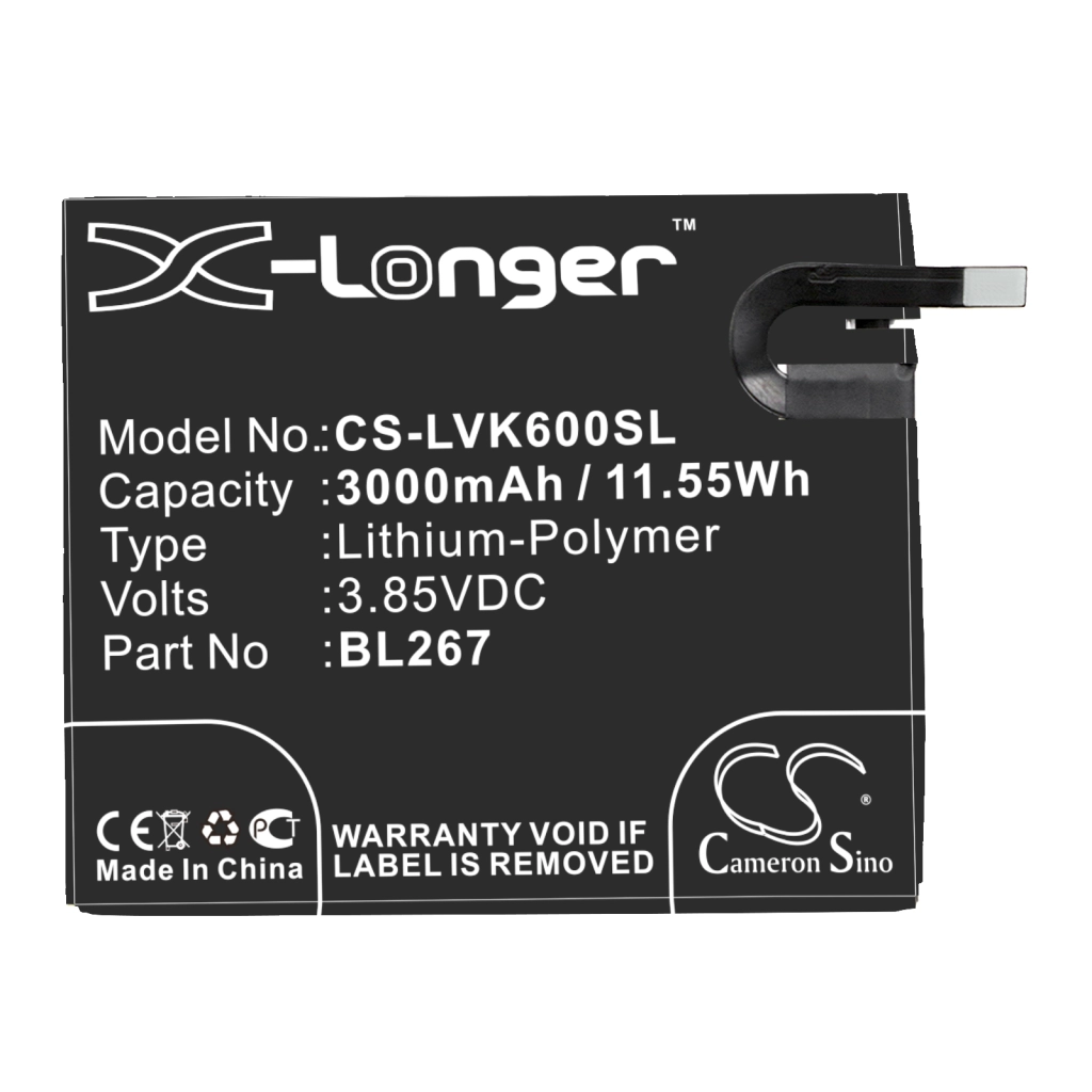 Compatibele batterijvervanging voor LENOVO BL267