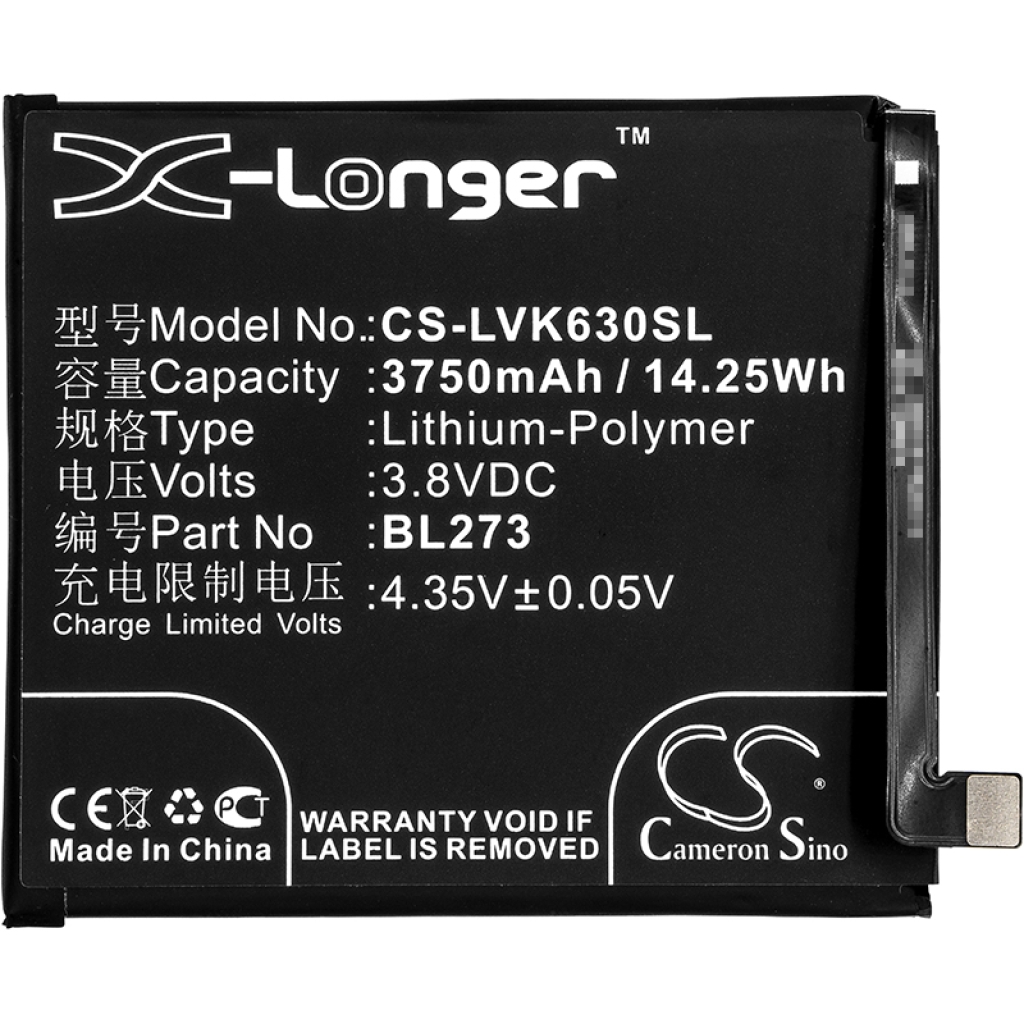 Compatibele batterijvervanging voor LENOVO BL273