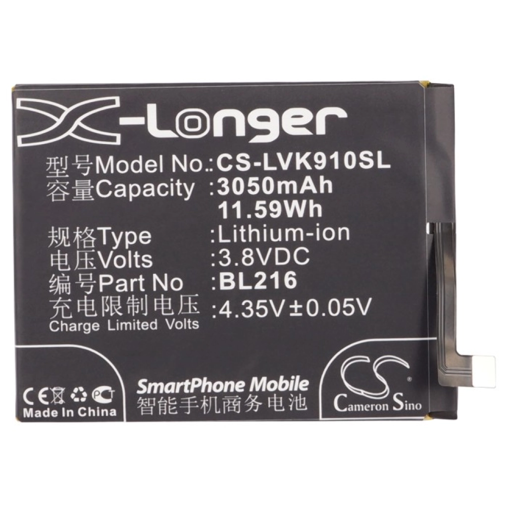 Compatibele batterijvervanging voor LENOVO BL216