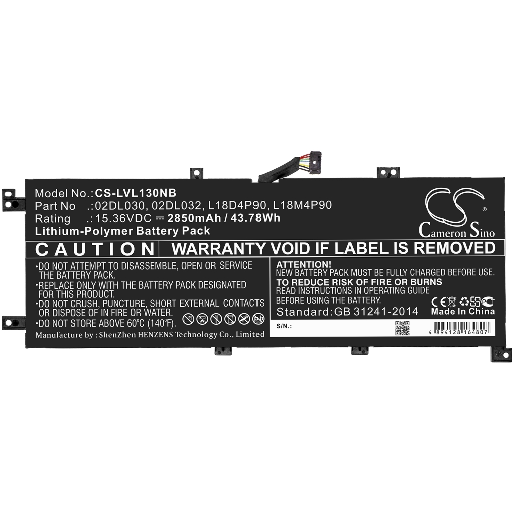 Batterijen Vervangt L18D4P90