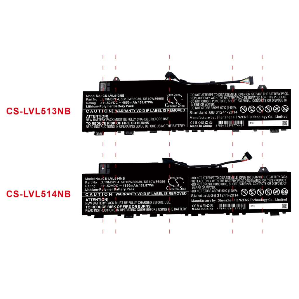 Batterijen Vervangt SB10W86956