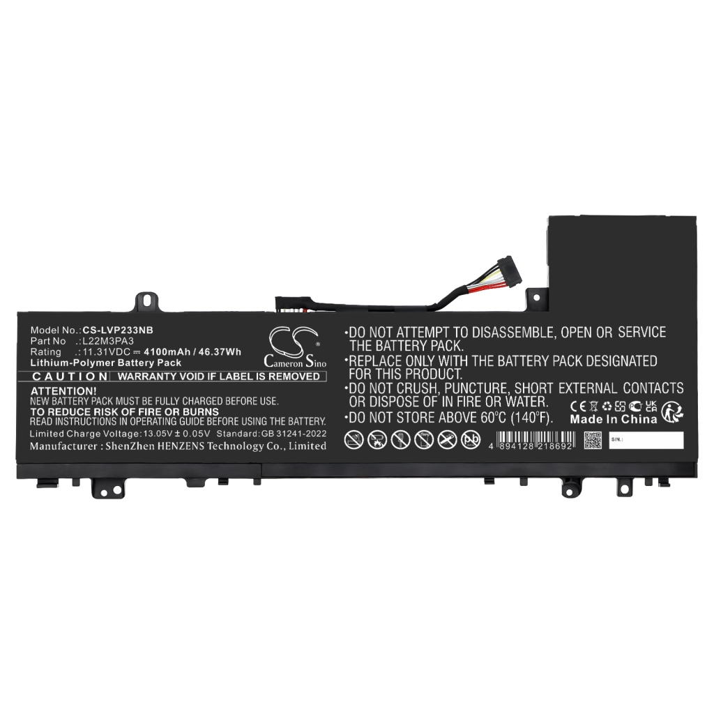 Batterij Vervangt L22C3PA3