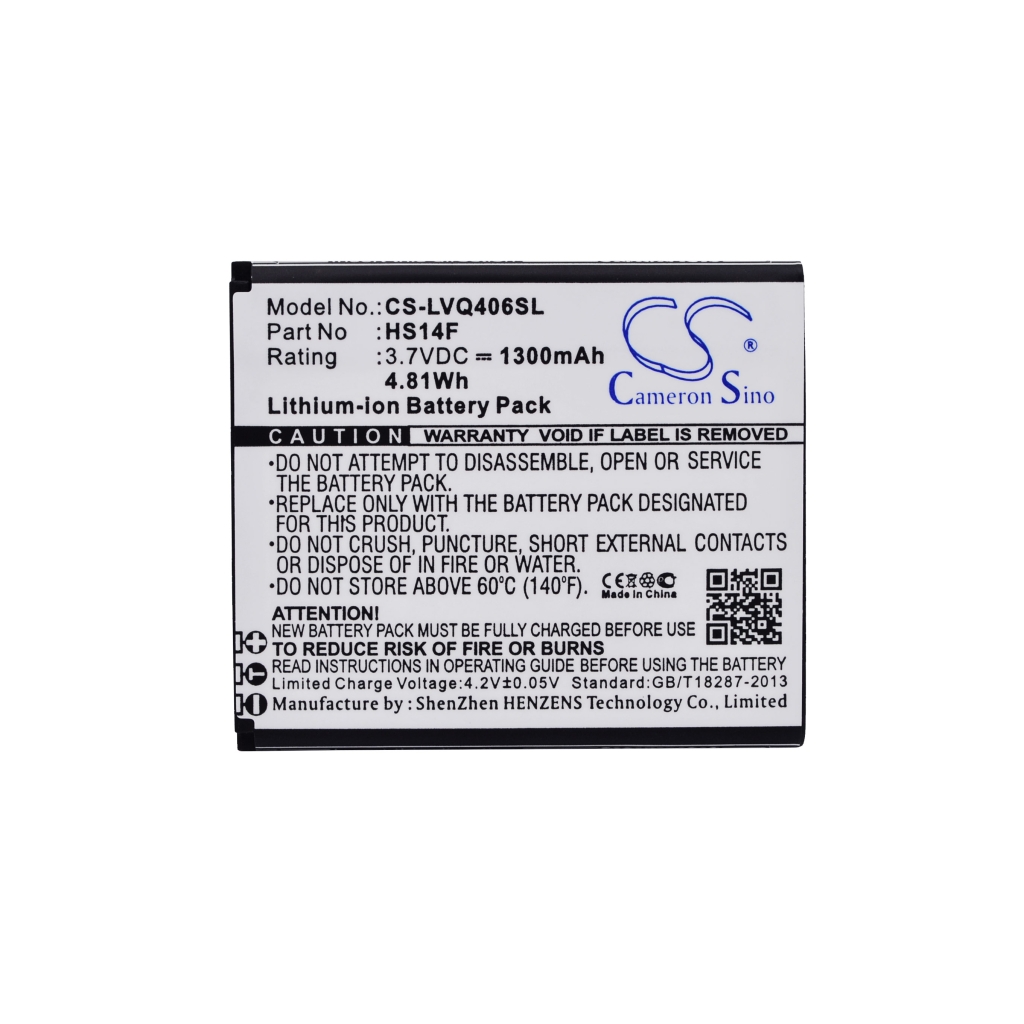 Battery compatible with Lava CS-LVQ406SL