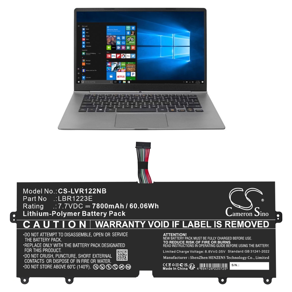 Notebook batterij LG CS-LVR122NB