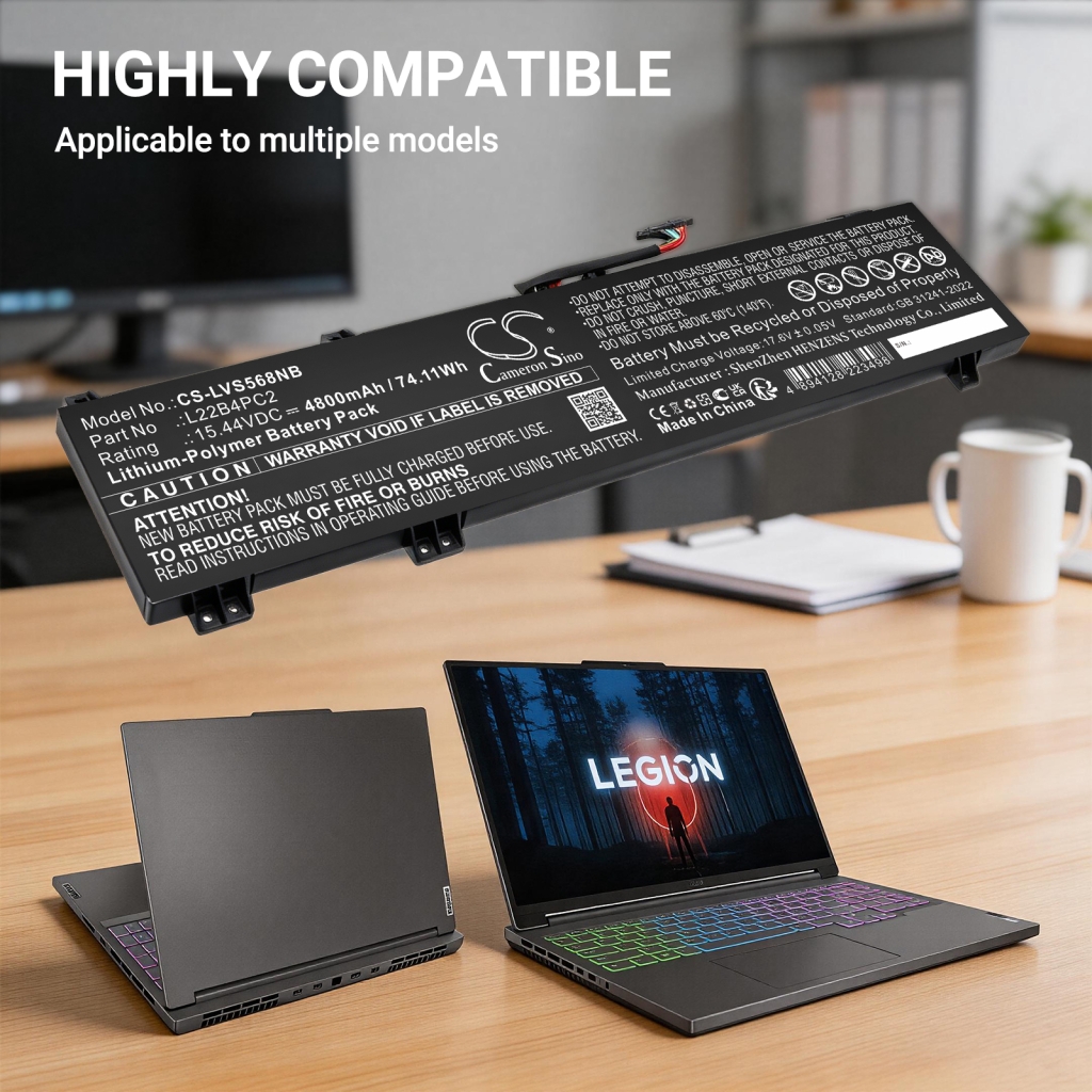 Battery compatible with Lenovo CS-LVS568NB