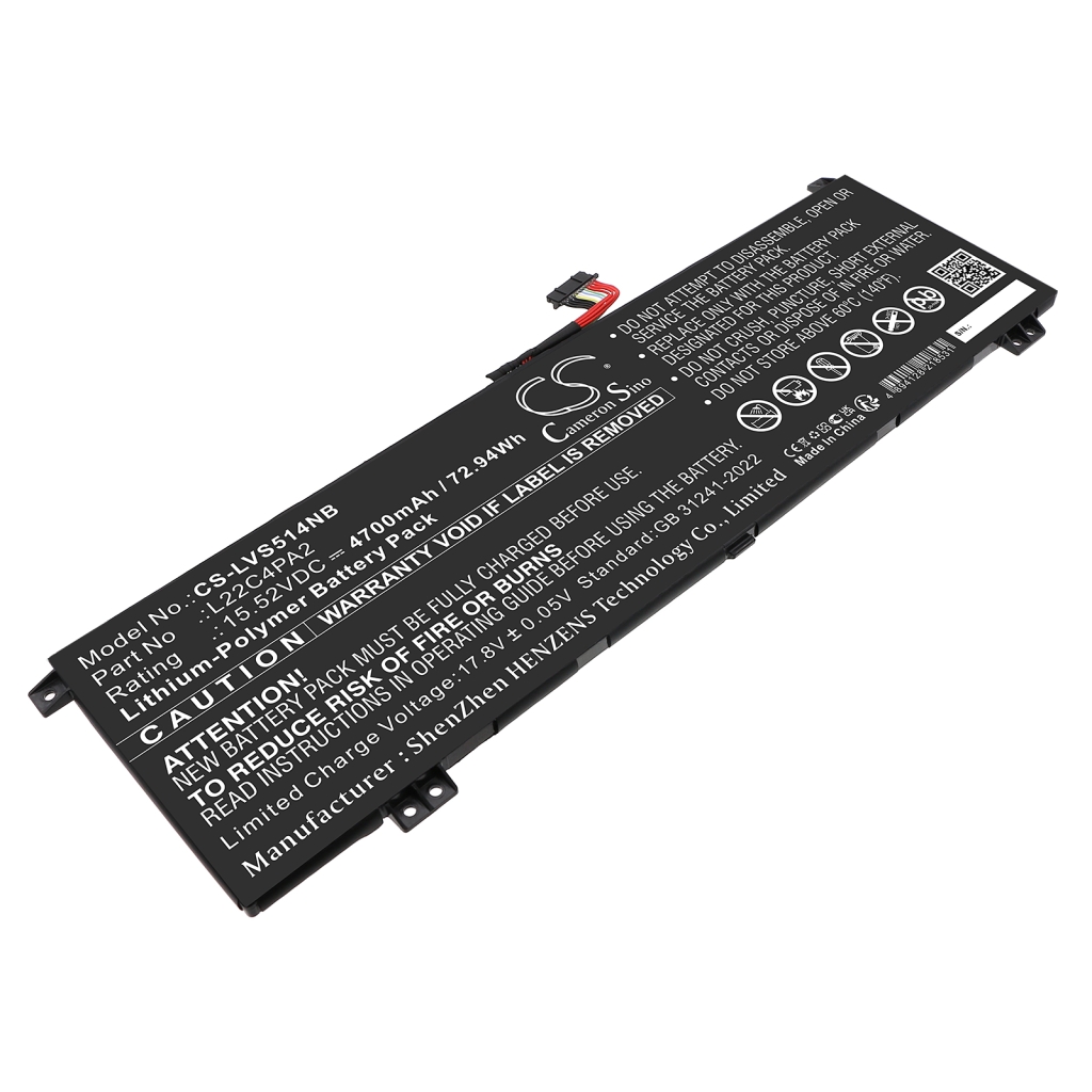 Batterij Vervangt 5B11N45950