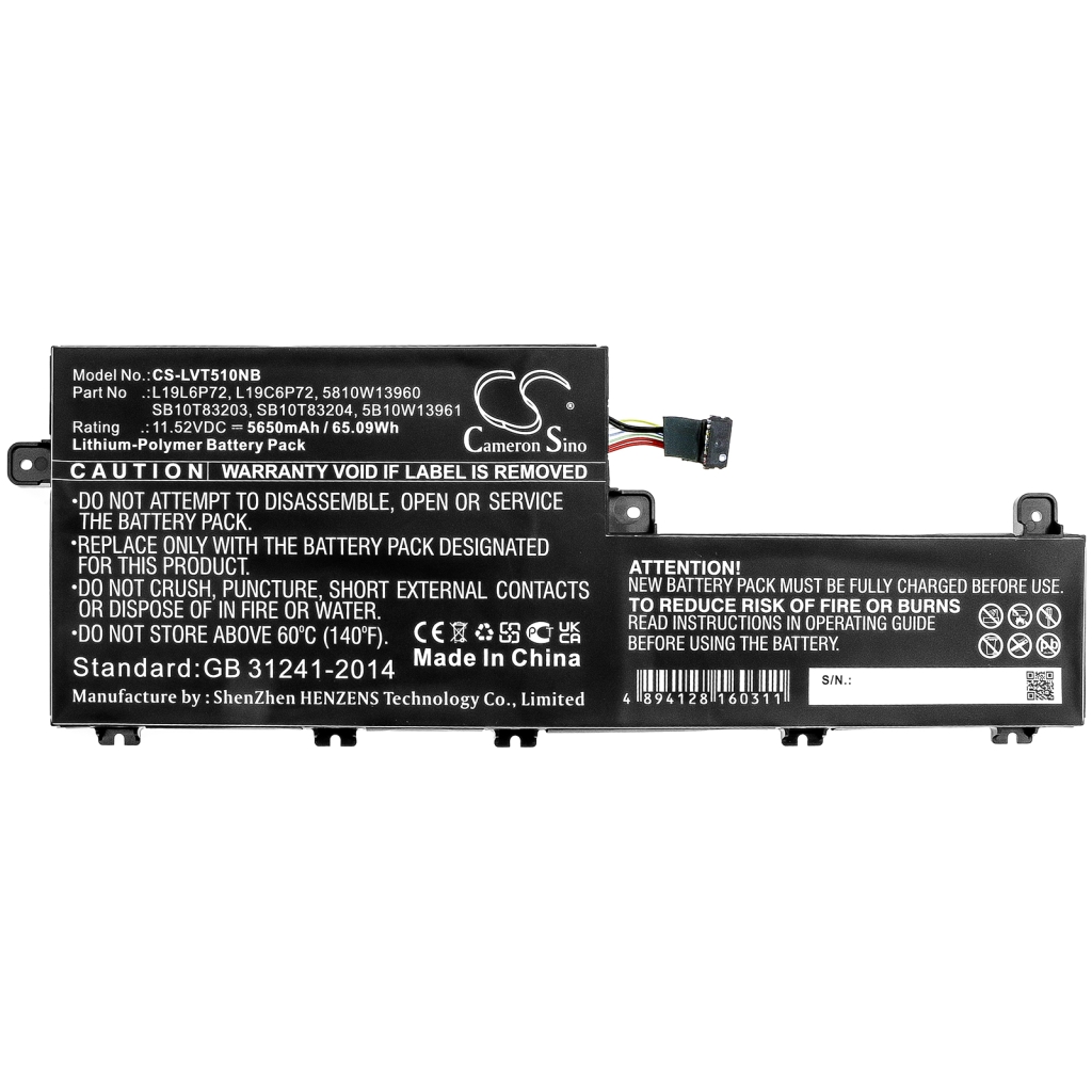 Batterij Vervangt SB10T83204