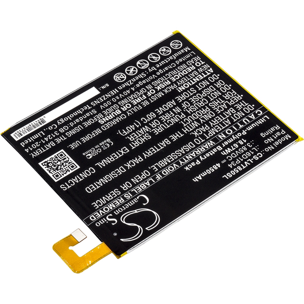 Compatibele batterijvervanging voor LENOVO L16D1P34