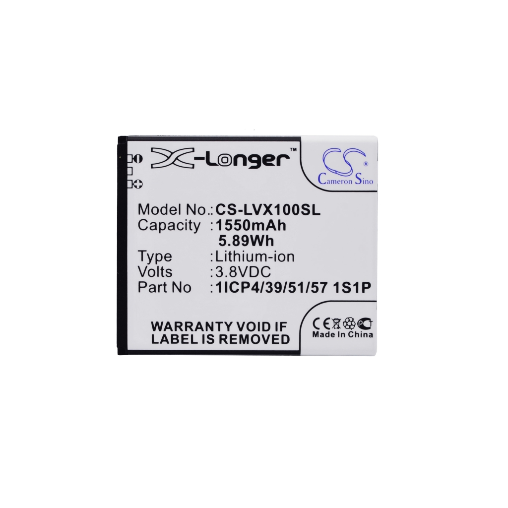Battery compatible with Lava CS-LVX100SL