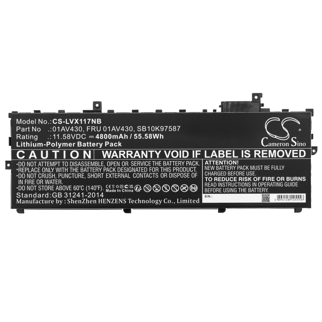 Notebook batterij Lenovo CS-LVX117NB