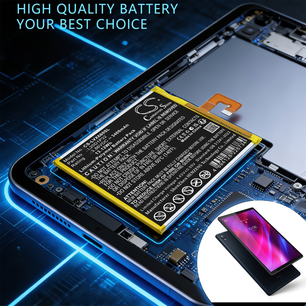 Battery compatible with Lenovo CS-LVX660SL