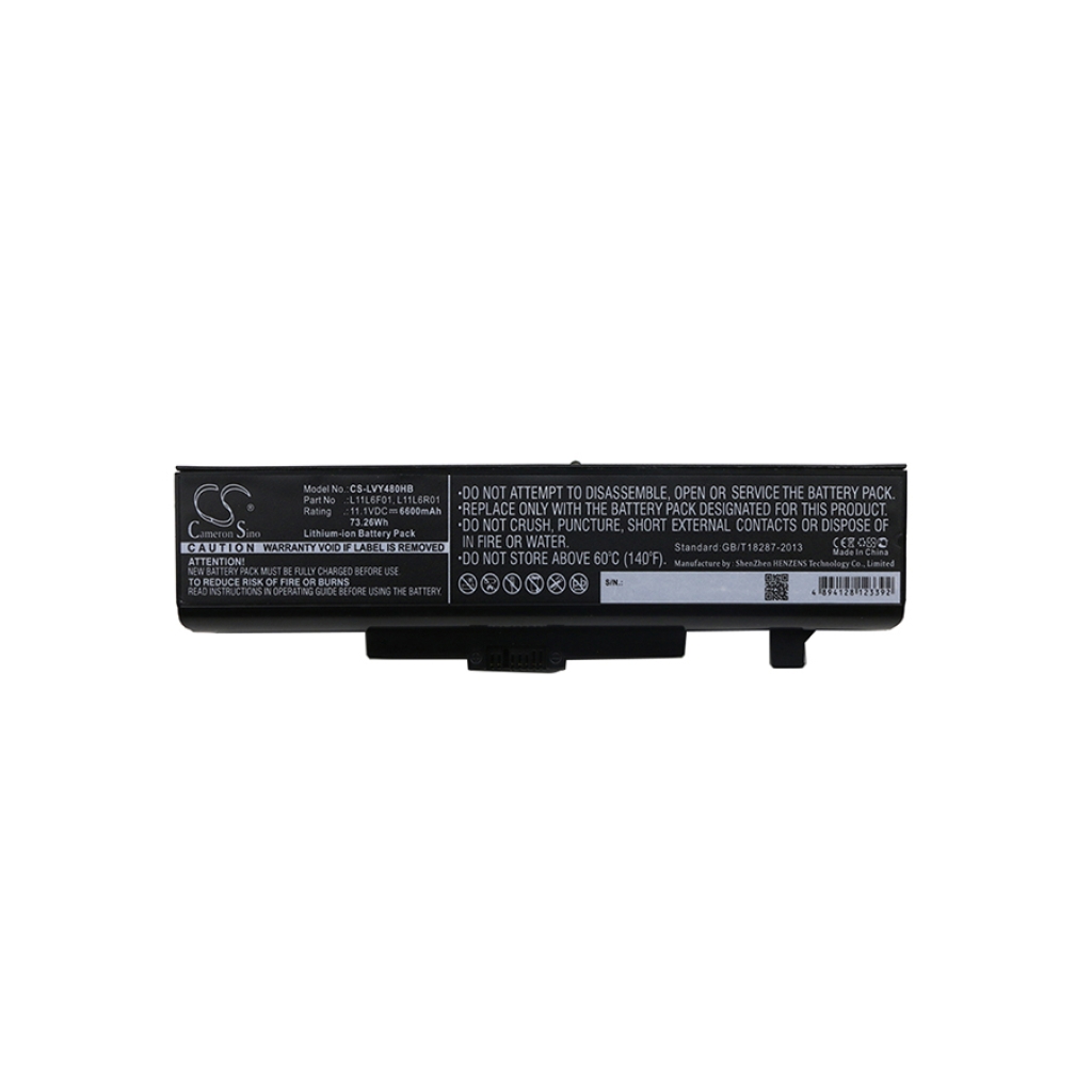 Battery label 11.1V 6600mAh 73.26Wh Li-ion