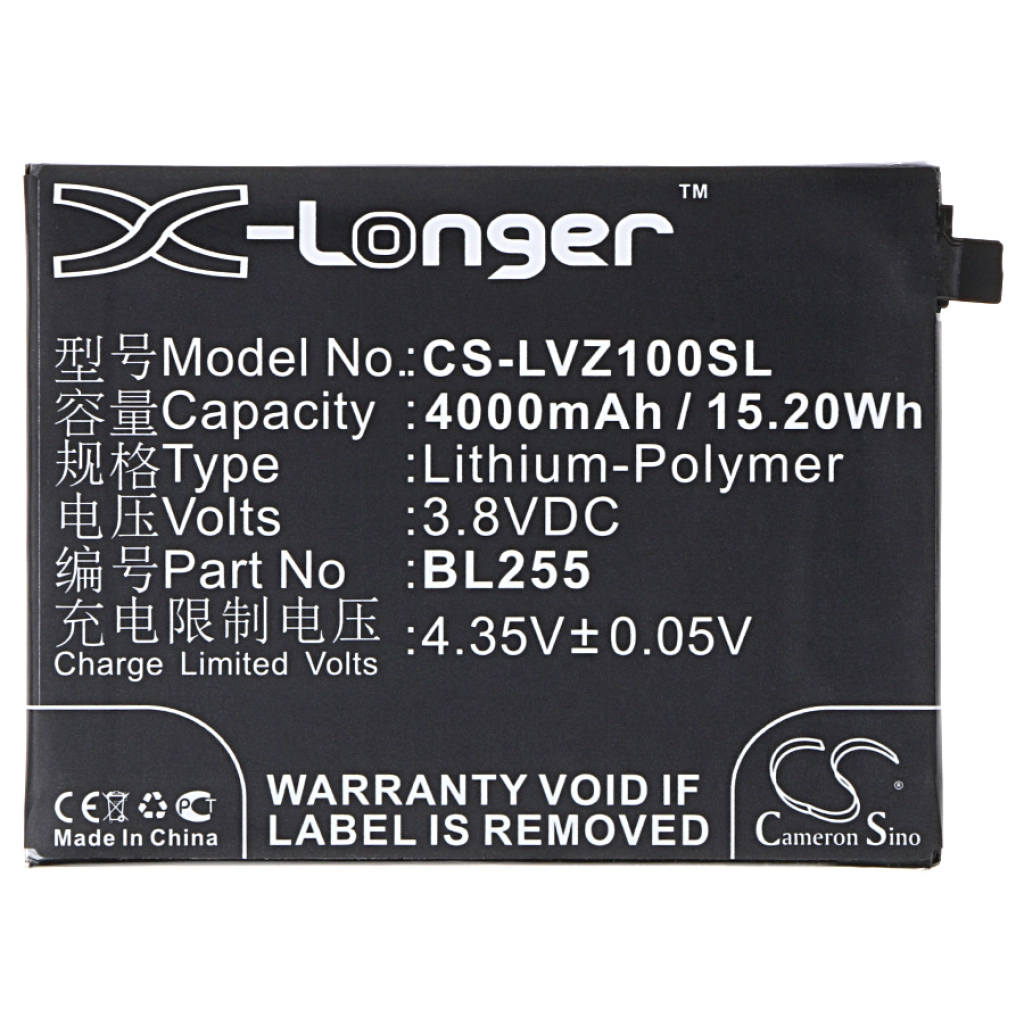 Compatibele batterijvervanging voor LENOVO BL255