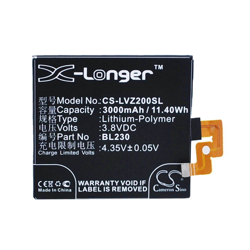 Compatibele batterijvervanging voor LENOVO BL230
