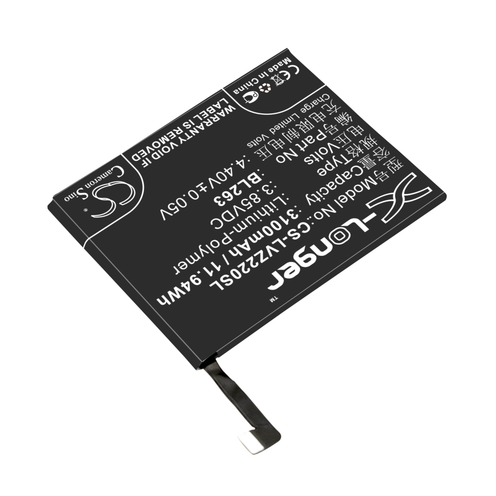 Compatibele batterijvervanging voor Zuk BL263