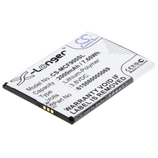 Compatibele batterijvervanging voor Mobistel 615080005069
