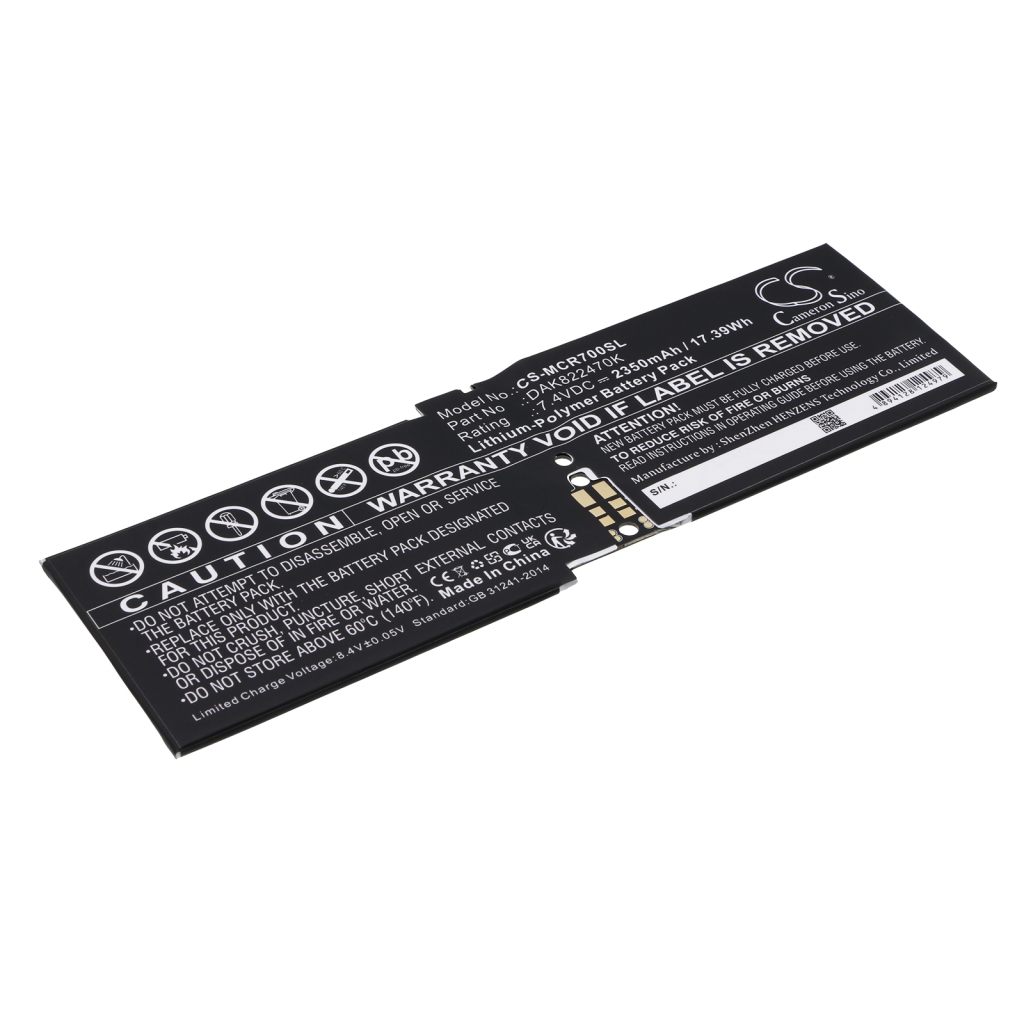 Batterijen Vervangt DAK822470K