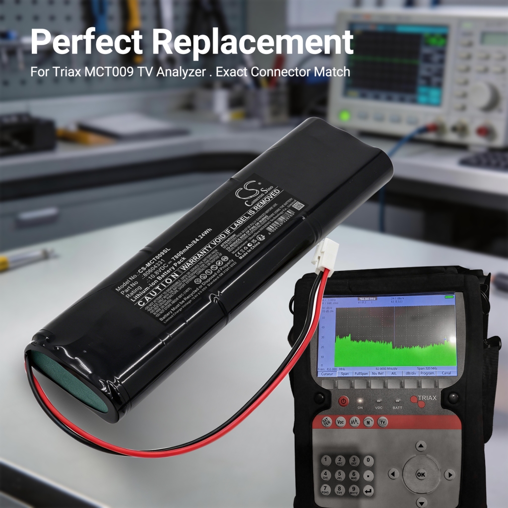Battery compatible with Triax CS-MCT009SL