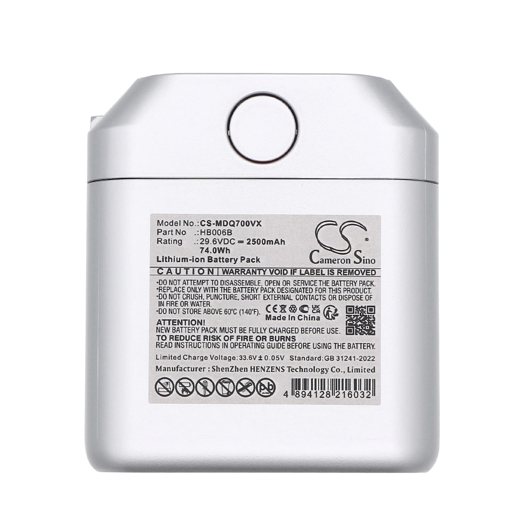 Batterijen voor stofzuigers Midea CS-MDQ700VX