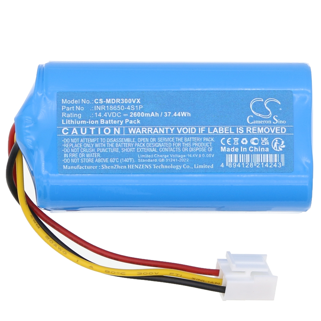 Batterijen voor stofzuigers Klins CS-MDR300VX