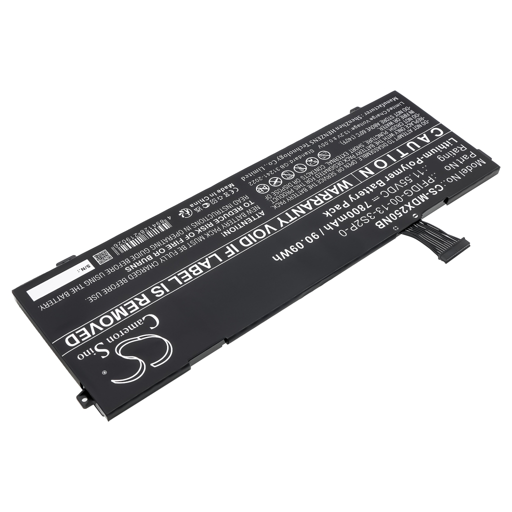 Notebook batterij Maingear CS-MDX250NB