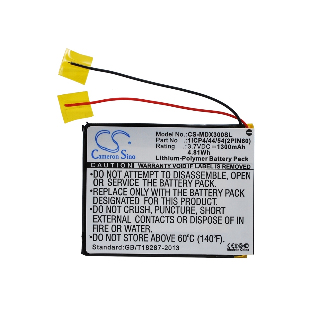 Batterijen GPS, Navigator Batterij CS-MDX300SL
