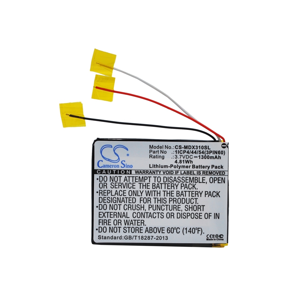 Batterijen GPS, Navigator Batterij CS-MDX310SL