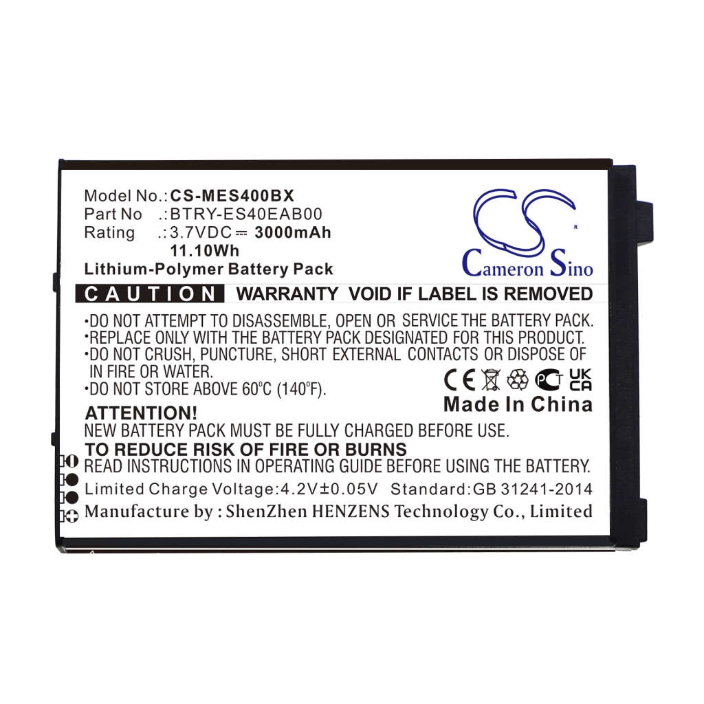 Batterij barcode, scanner Symbol CS-MES400BX
