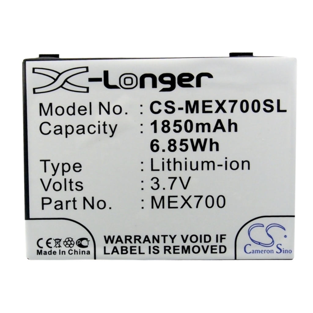Battery compatible with Motorola CS-MEX700SL