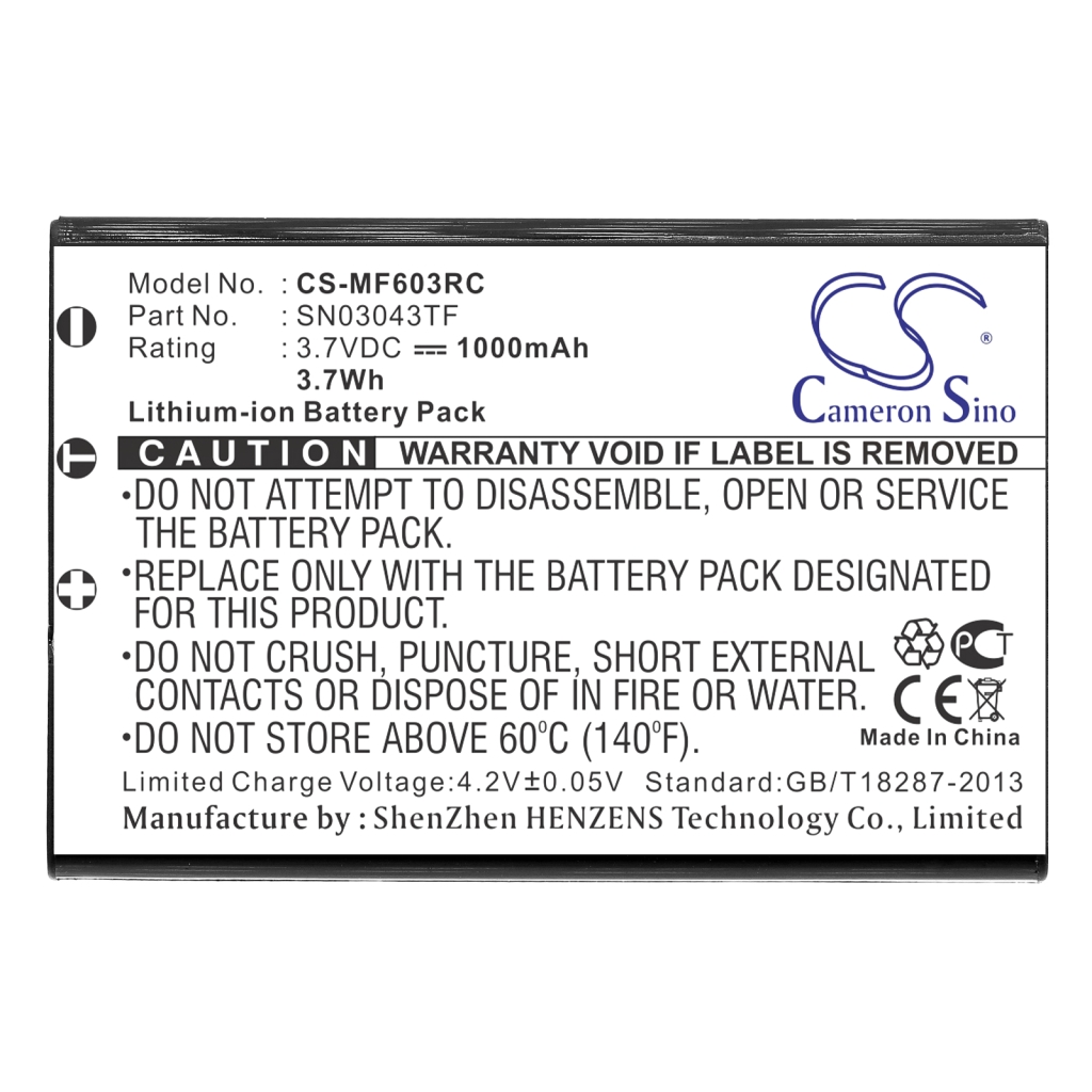 Batterij voor afstandsbediening One For All Xsight Touch
