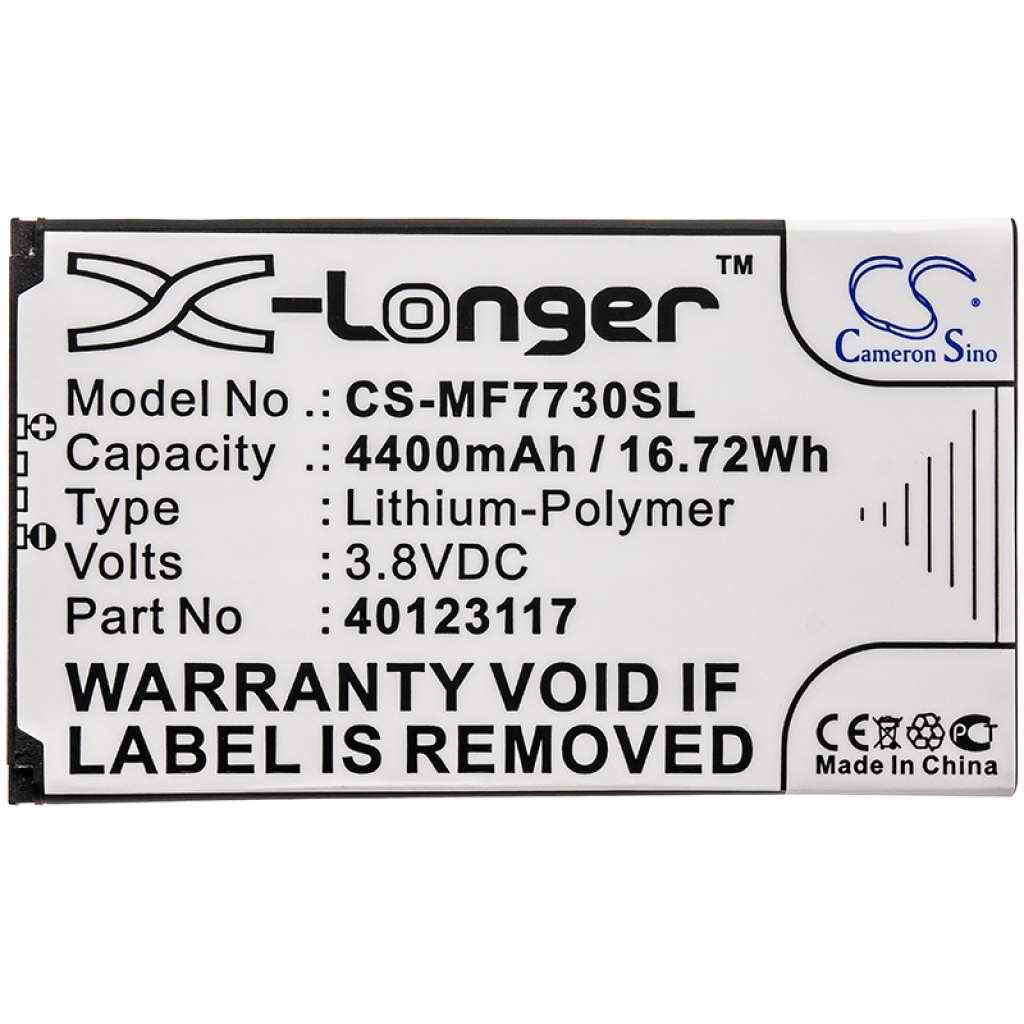 Compatibele batterijvervanging voor Novatel Wireless 40123117