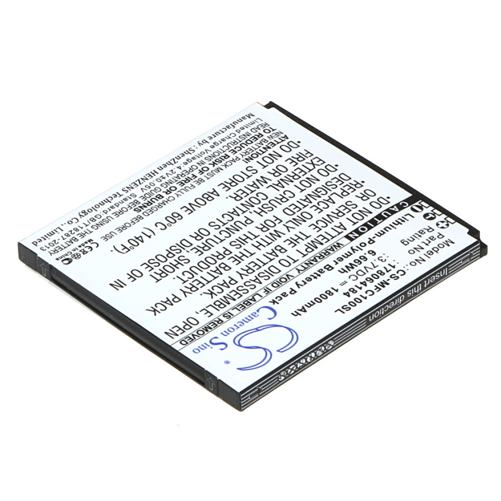 Battery compatible with Mobiwire CS-MFC100SL