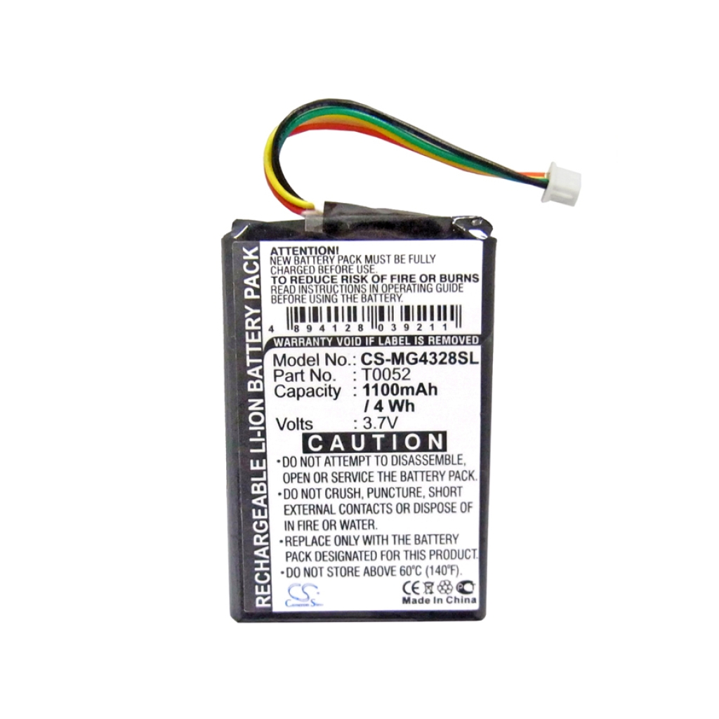 Batterijen GPS, Navigator Batterij CS-MG4328SL