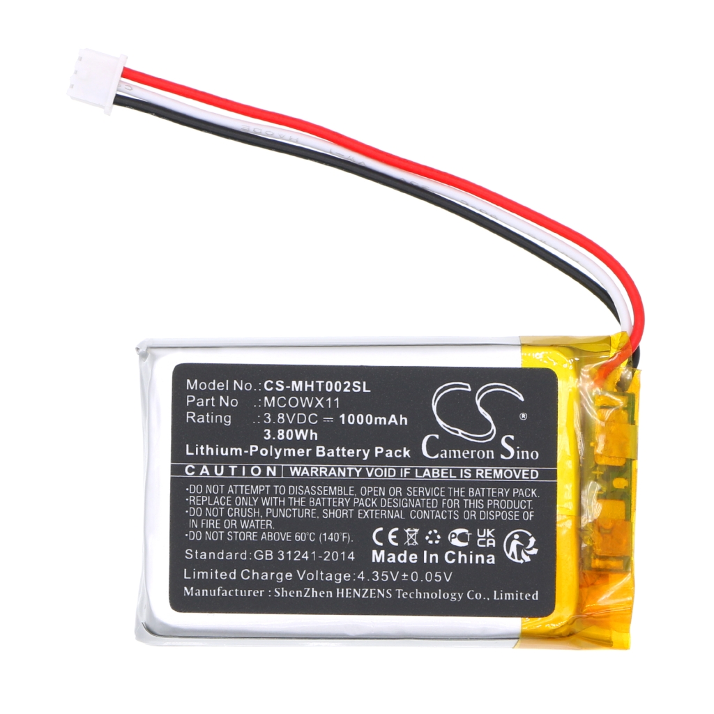 Compatibele batterijvervanging voor Microsoft MCOWX11