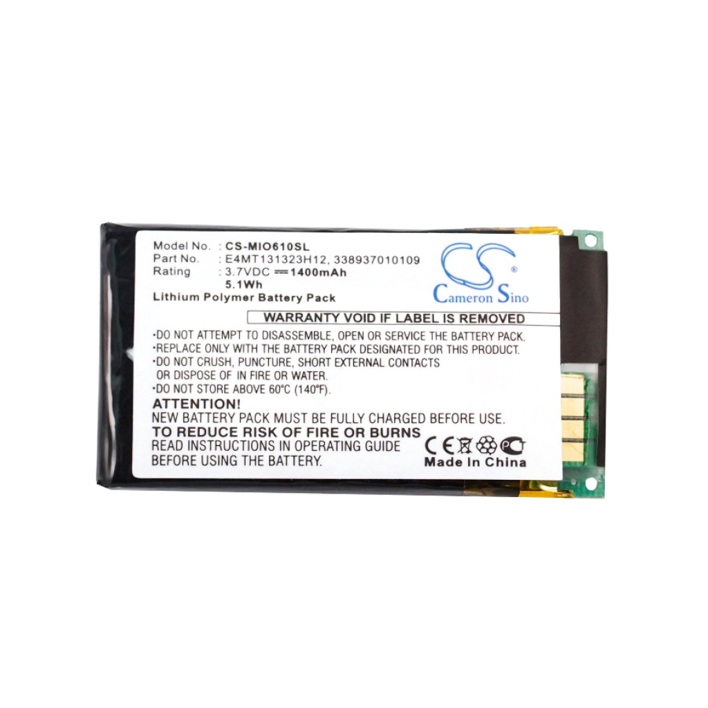 GPS, Navigator Batterij Mitac CS-MIO610SL