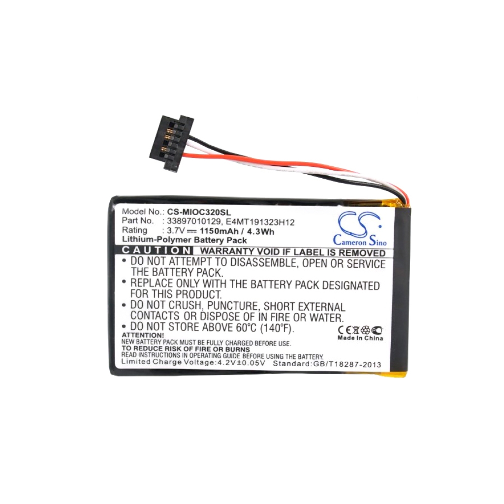 GPS, Navigator Batterij Mitac CS-MIOC320SL