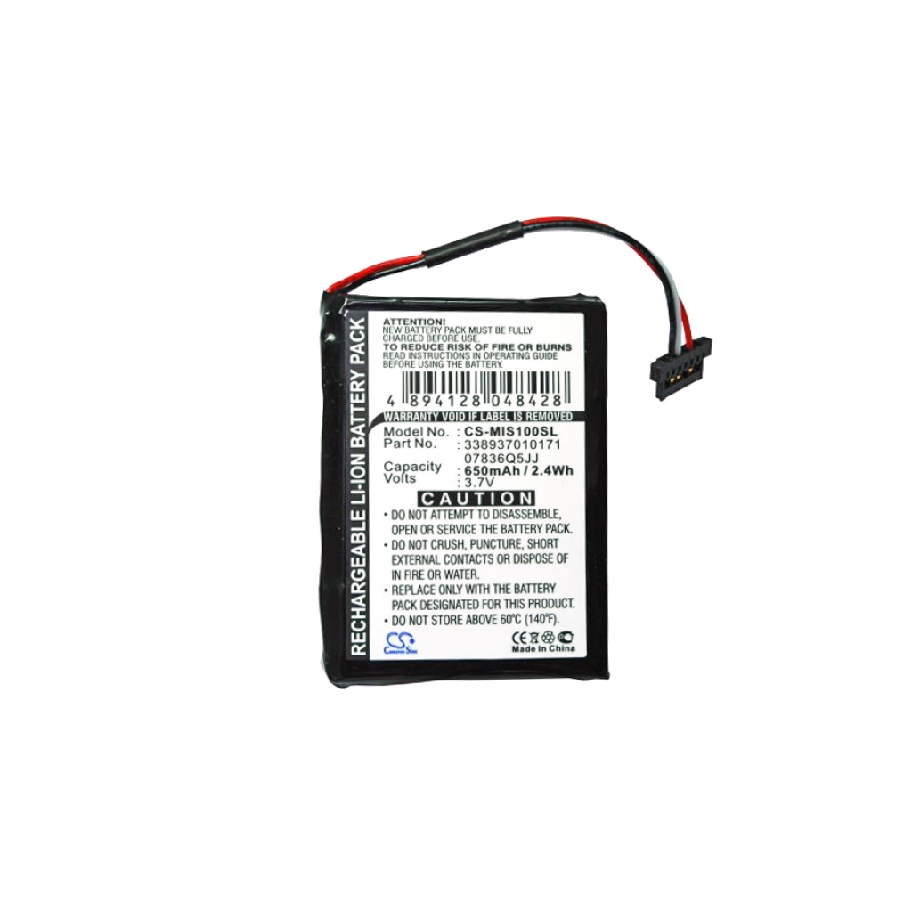 Batterijen GPS, Navigator Batterij CS-MIS100SL
