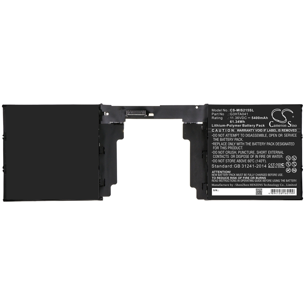 Batterijen Vervangt G3HTA041