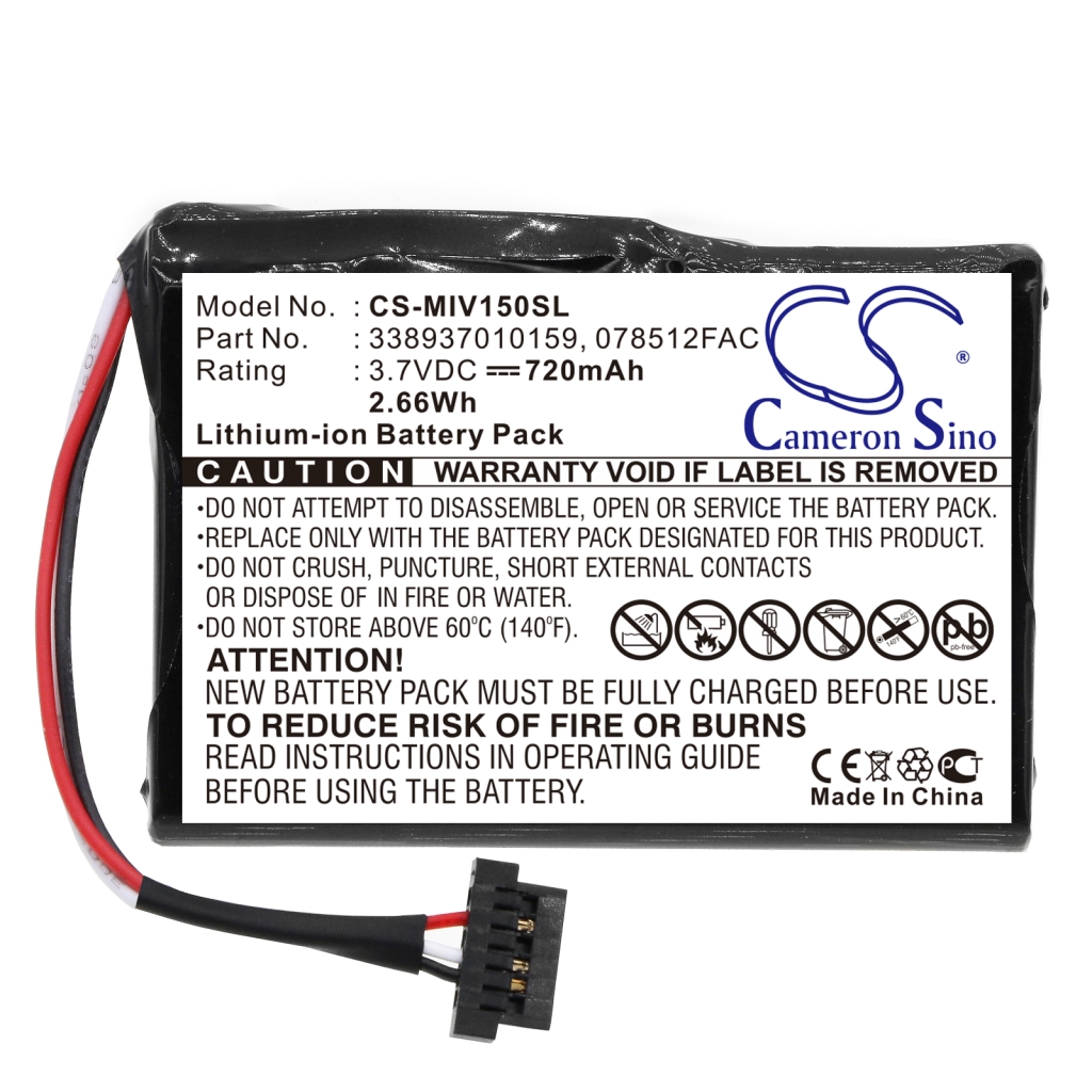 GPS, Navigator Batterij Mitac CS-MIV150SL