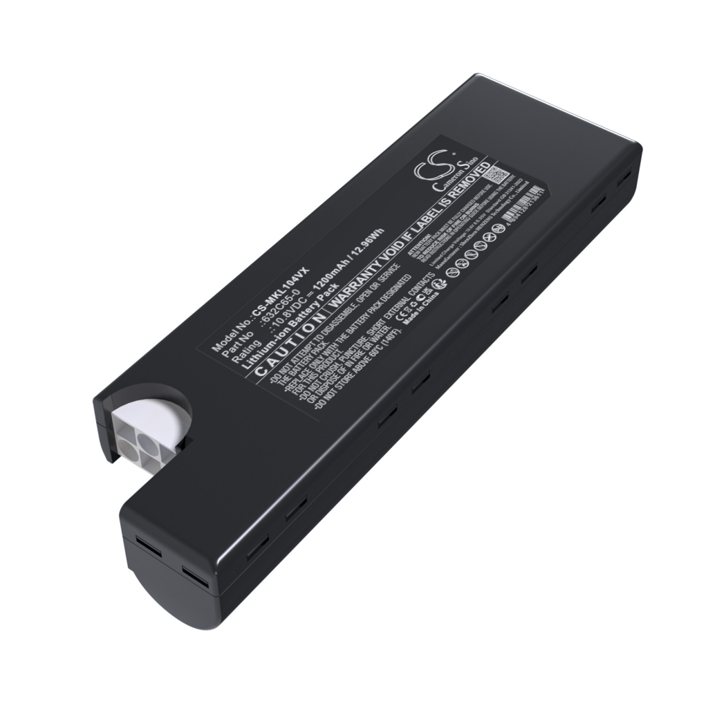 Batterijen voor stofzuigers Makita CS-MKL104VX