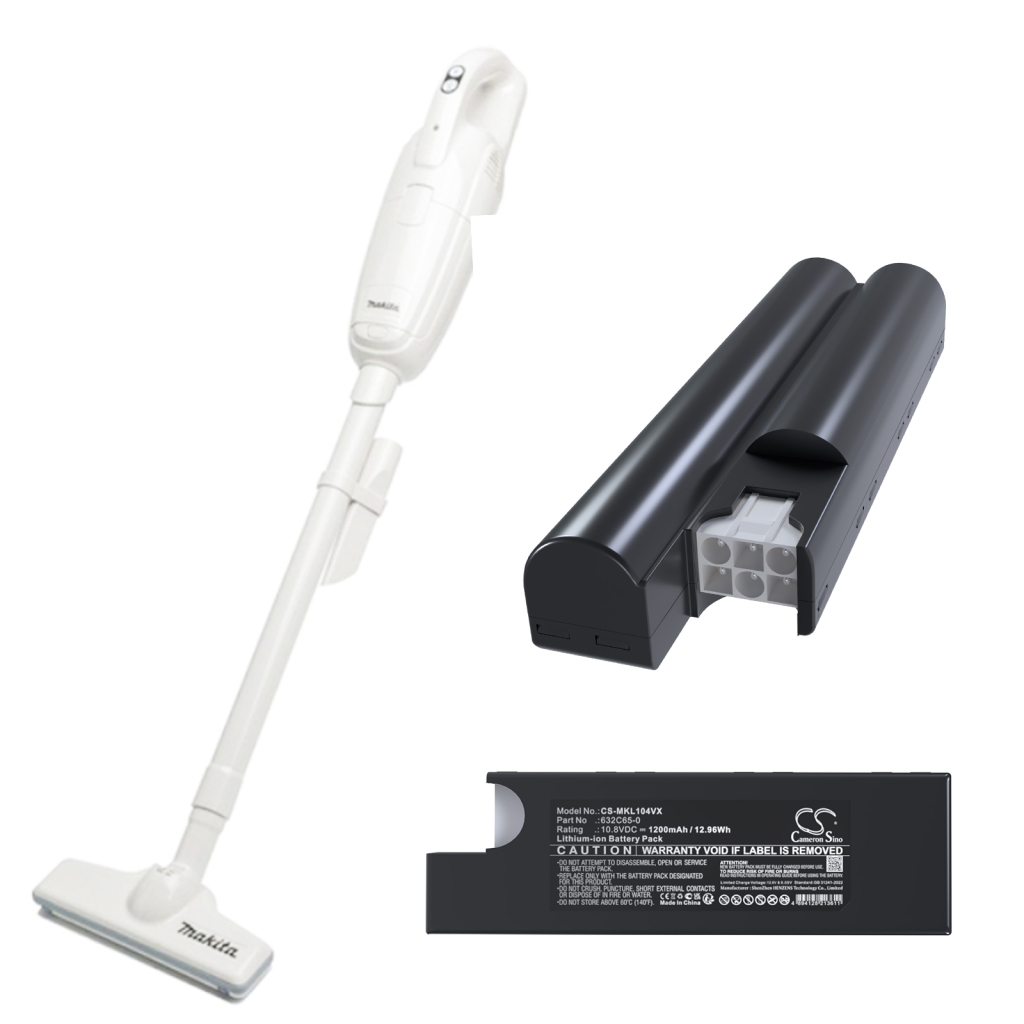 Batterijen voor stofzuigers Makita CS-MKL104VX