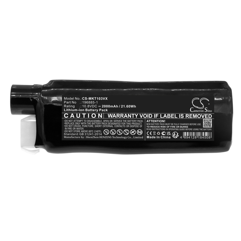 Batterijen voor stofzuigers Makita CS-MKT103VX